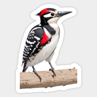 Downy woodpecker Bird Sticker